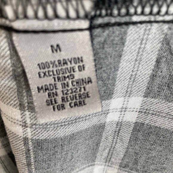 Plaid Button Up Shirt Dress - Picture 7 of 7